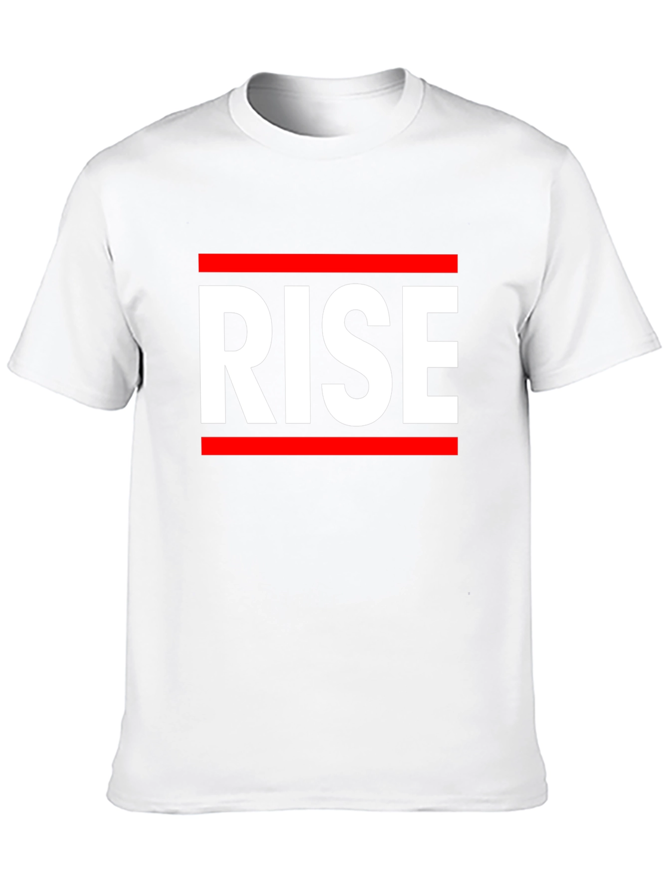 Black RISE Graphic Tee - Bold Statement T-Shirt view 10