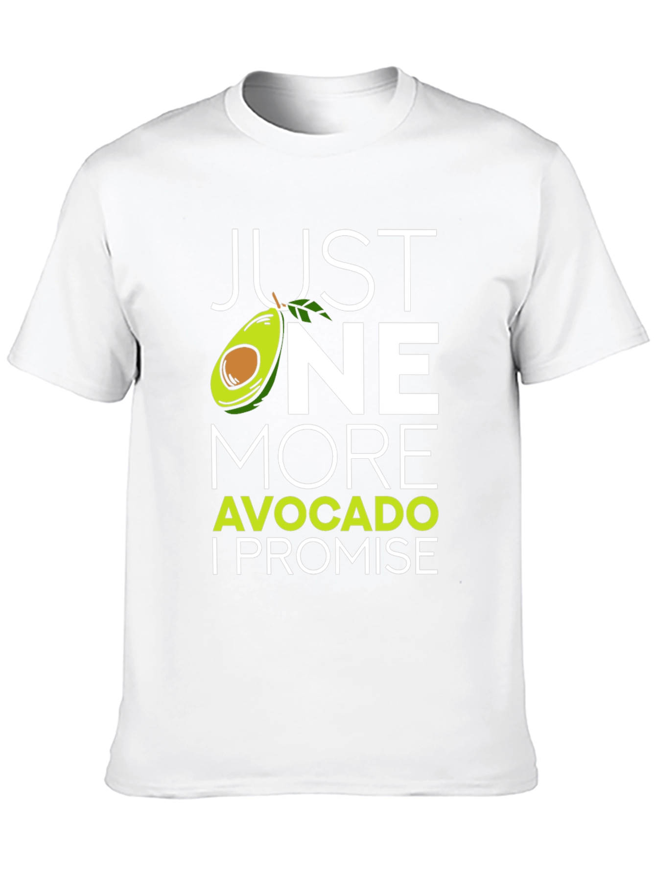 Black Just One More Avocado T-Shirt - Funny Foodie Tee view 10