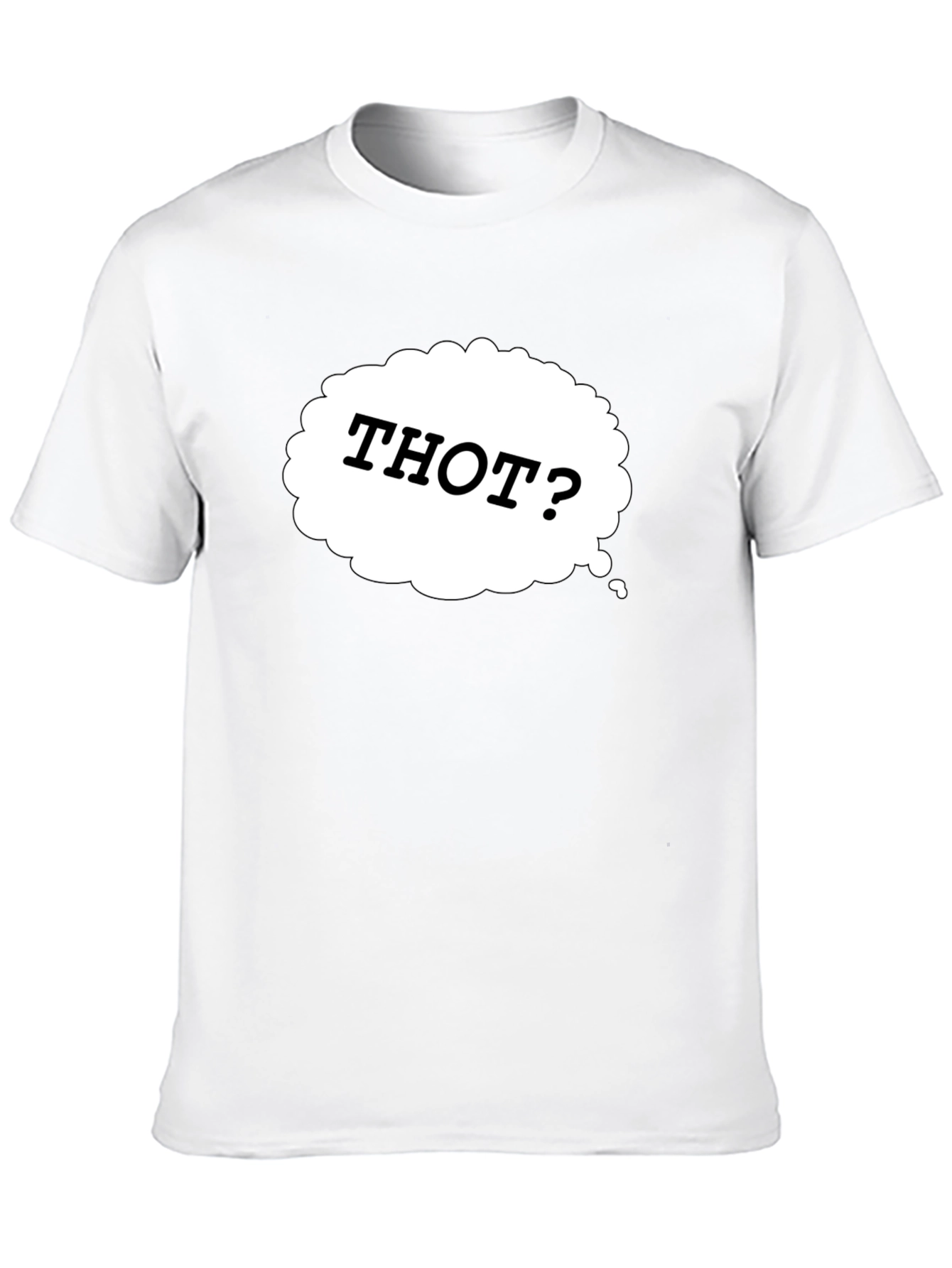 Black Thot? Novelty Graphic Black T-Shirt view 10