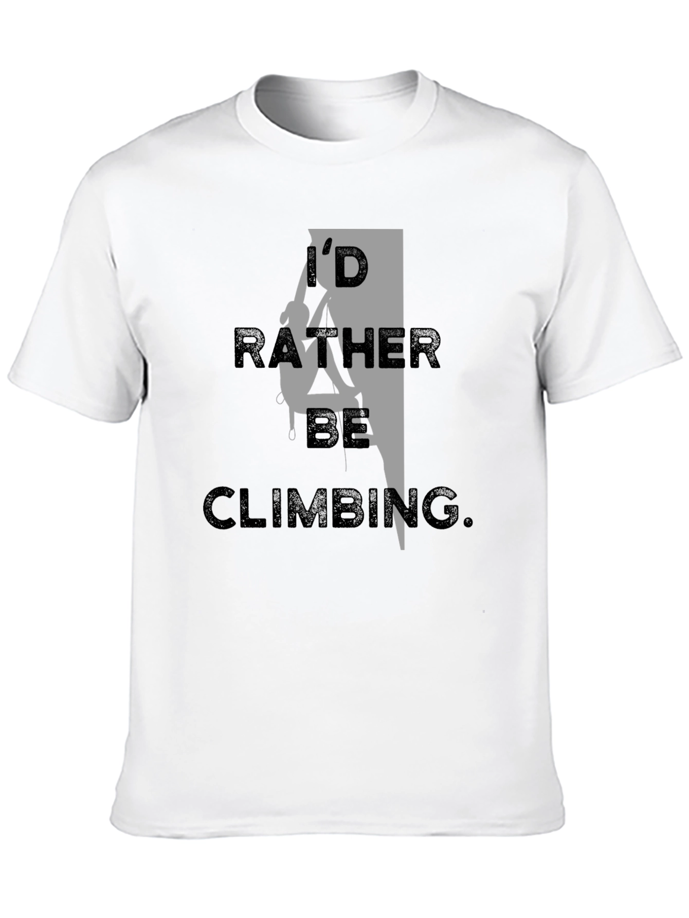 I'd Rather Be Climbing Black T-Shirt - 10