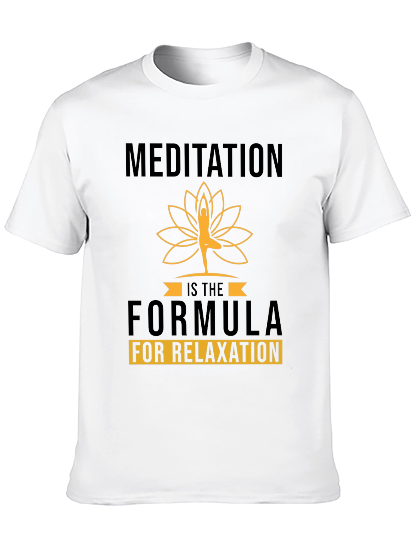 Black Meditation Formula Black Graphic Tee view 10