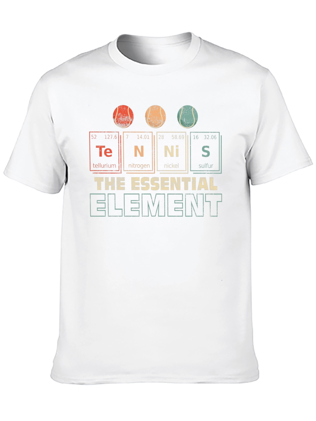 Black Tennis Elements T-Shirt: The Essential Element view 10