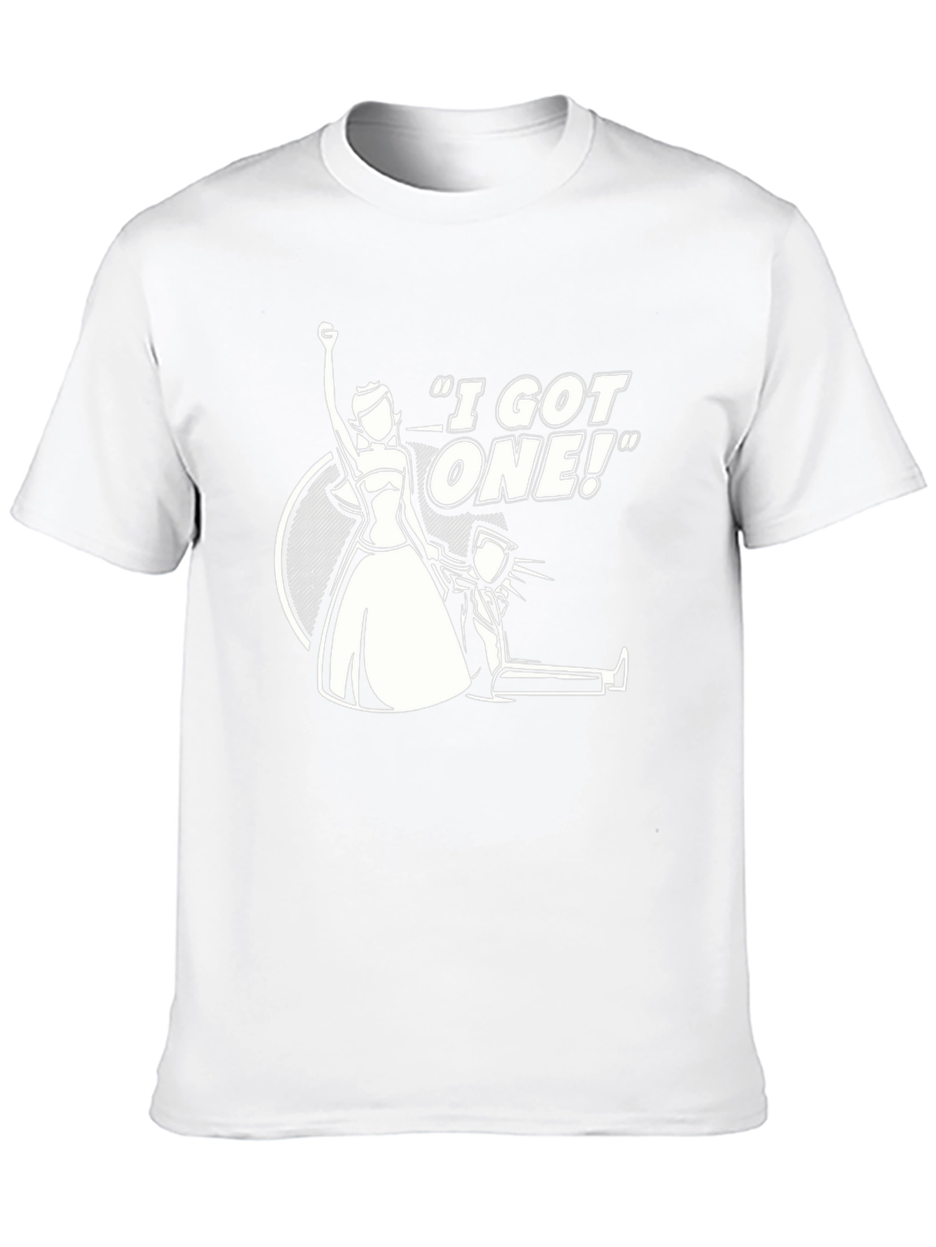 Black Humorous "I Got One!" Graphic Tee view 10