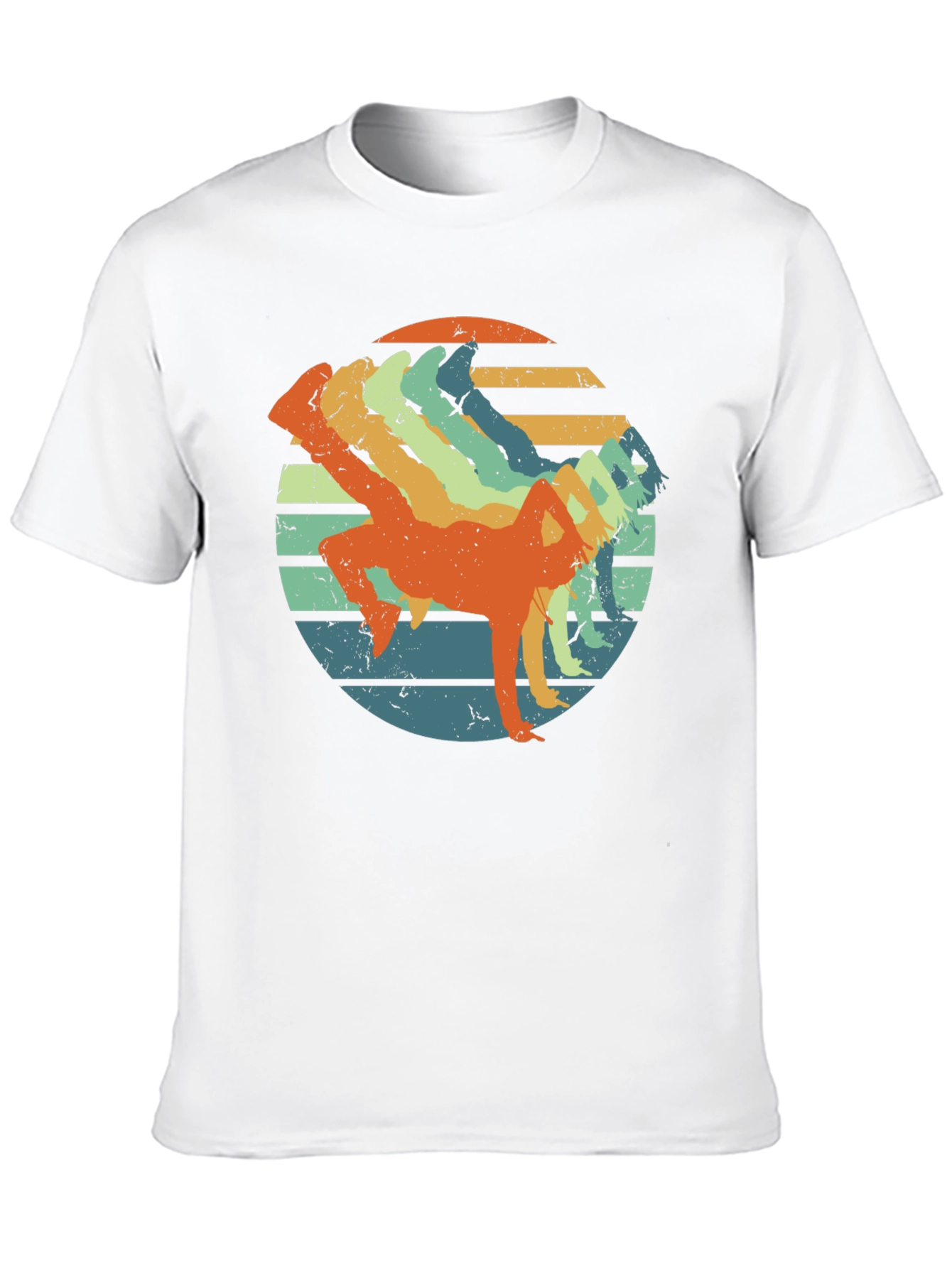 Black Retro Breakdancer T-Shirt - Vintage Style view 10