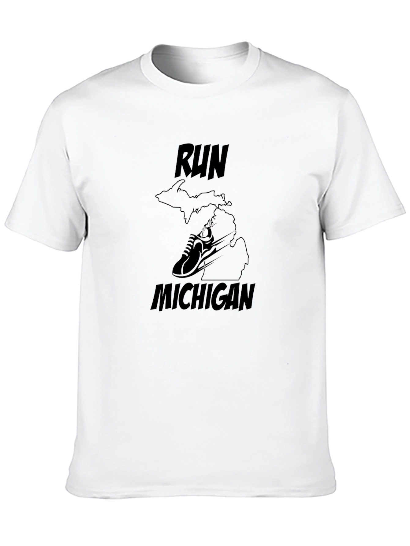 Black Run Michigan Graphic Tee - Black view 10
