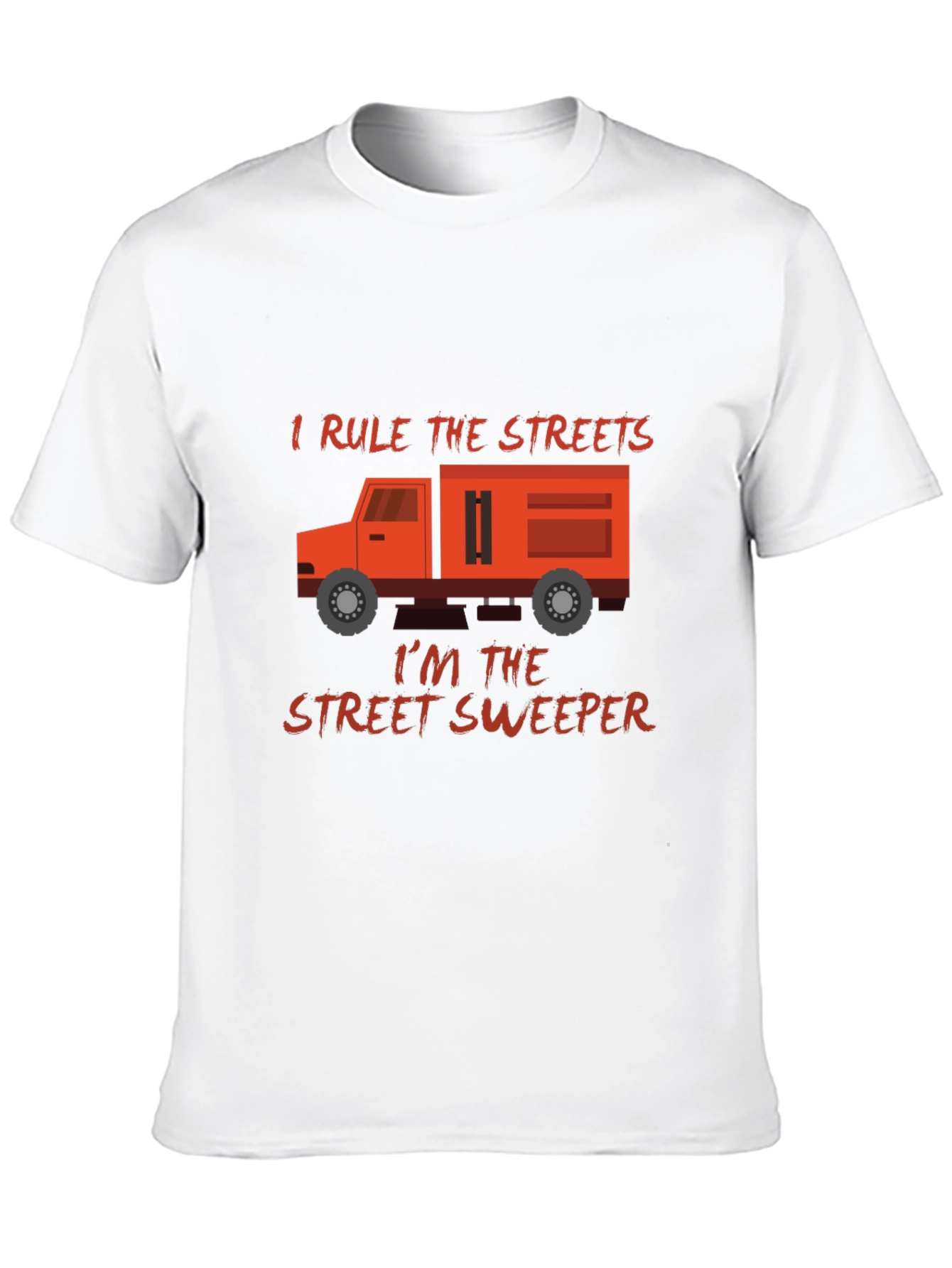 Black I Rule The Streets Street Sweeper T-Shirt view 10