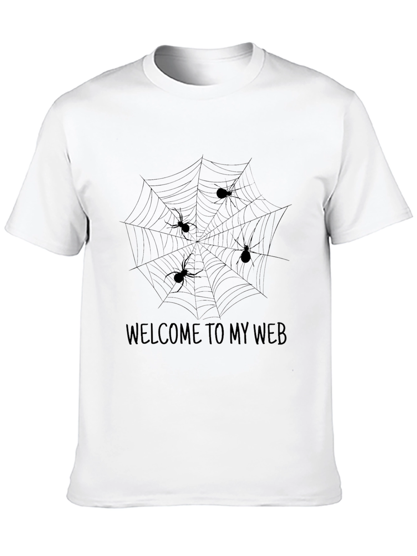 Black Welcome to My Web Spider T-Shirt view 10