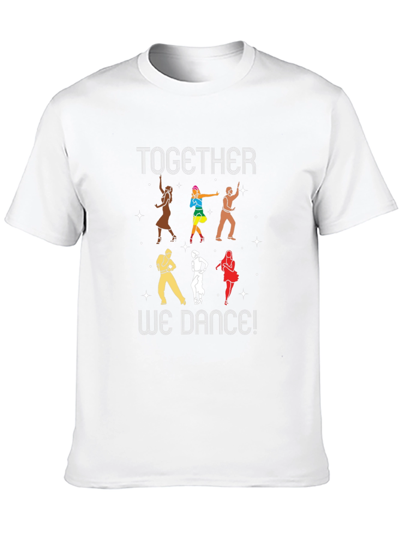 Black Together We Dance T-Shirt - Fun & Colorful! view 10
