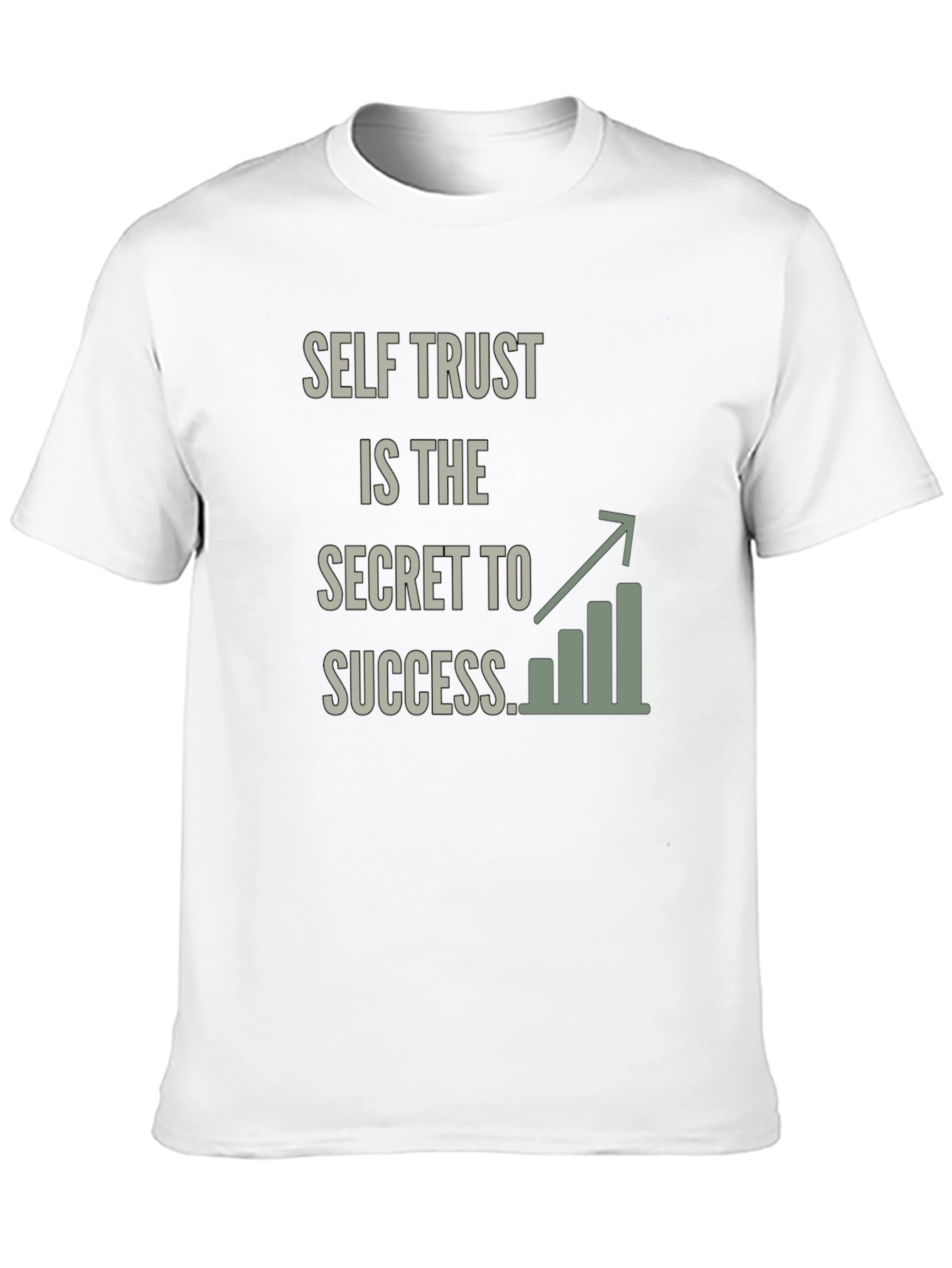 Black Self Trust Success Graphic T-Shirt view 10