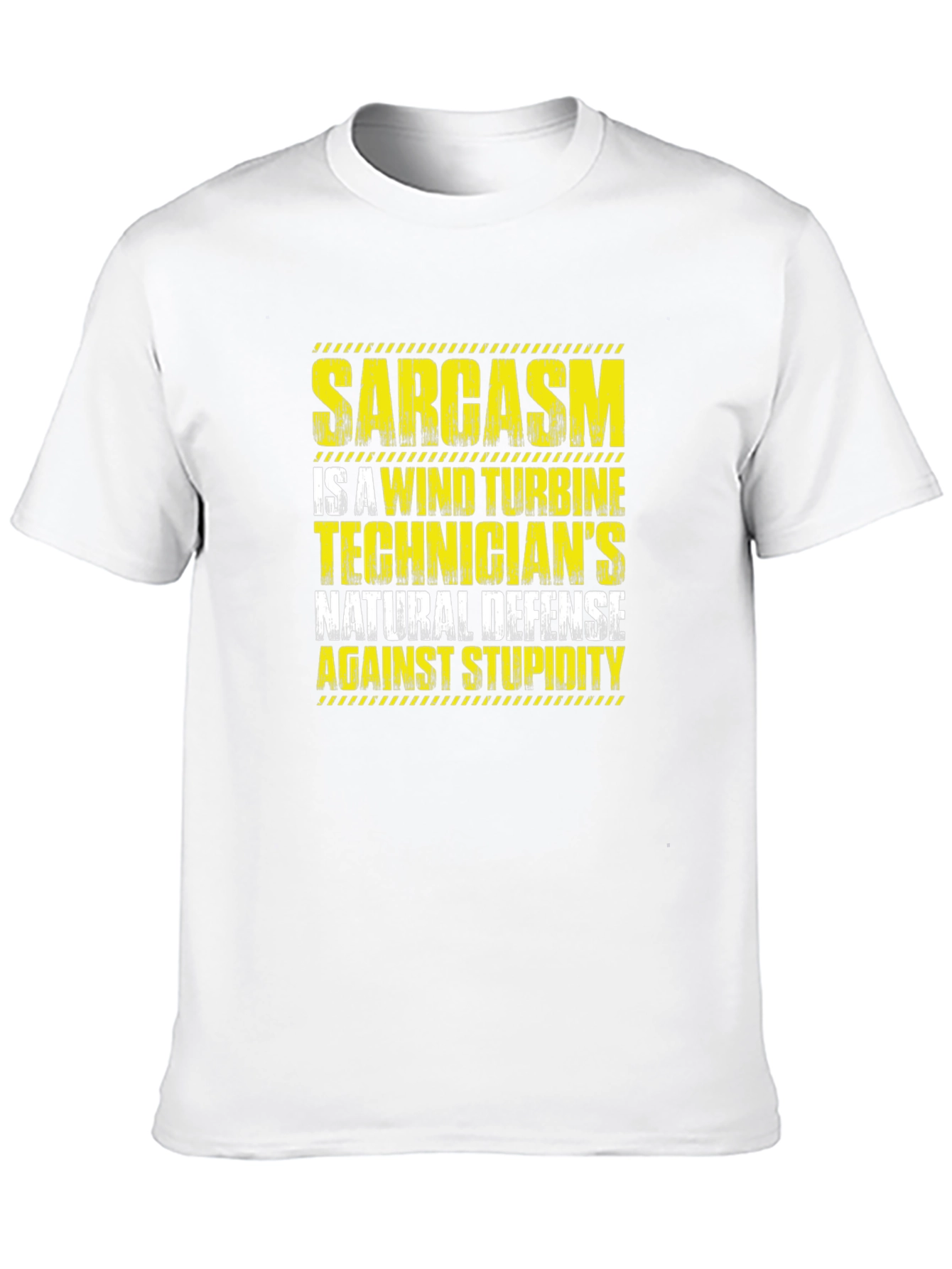 Black Sarcasm Wind Turbine Technician T-Shirt view 10