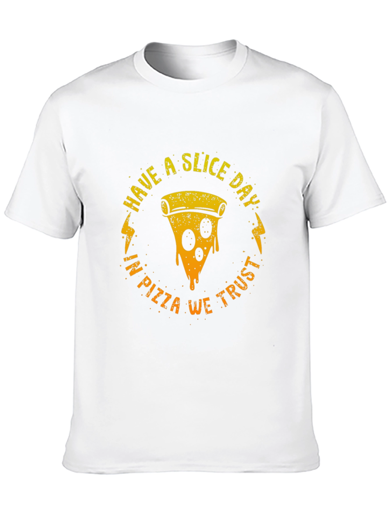 Black Have a Slice Day Pizza Graphic T-Shirt view 10