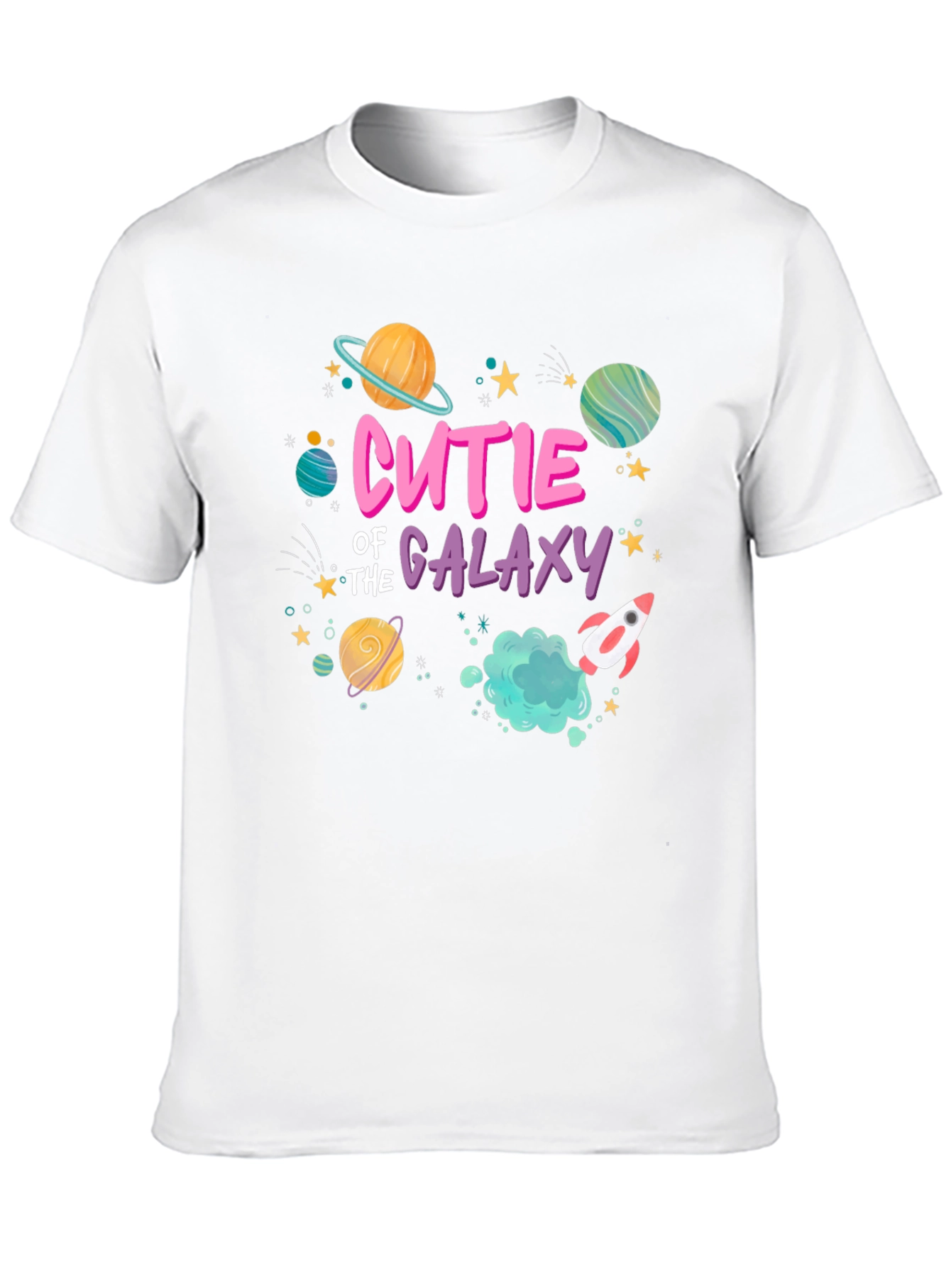 Black Cutie of the Galaxy Black T-Shirt view 10