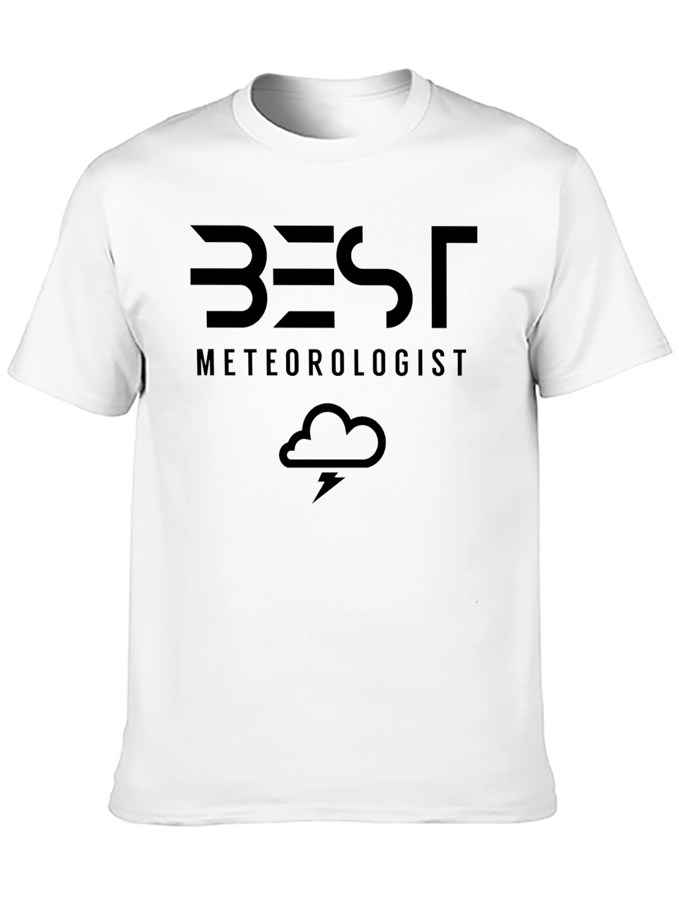 Black Best Meteorologist Black T-Shirt Weather Science Gift view 10