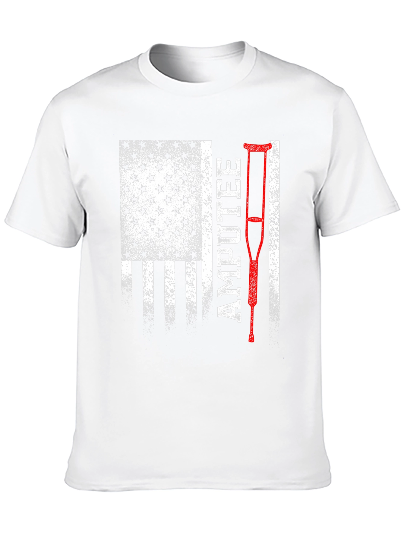 Black Amputee USA Flag Patriotic T-Shirt view 10