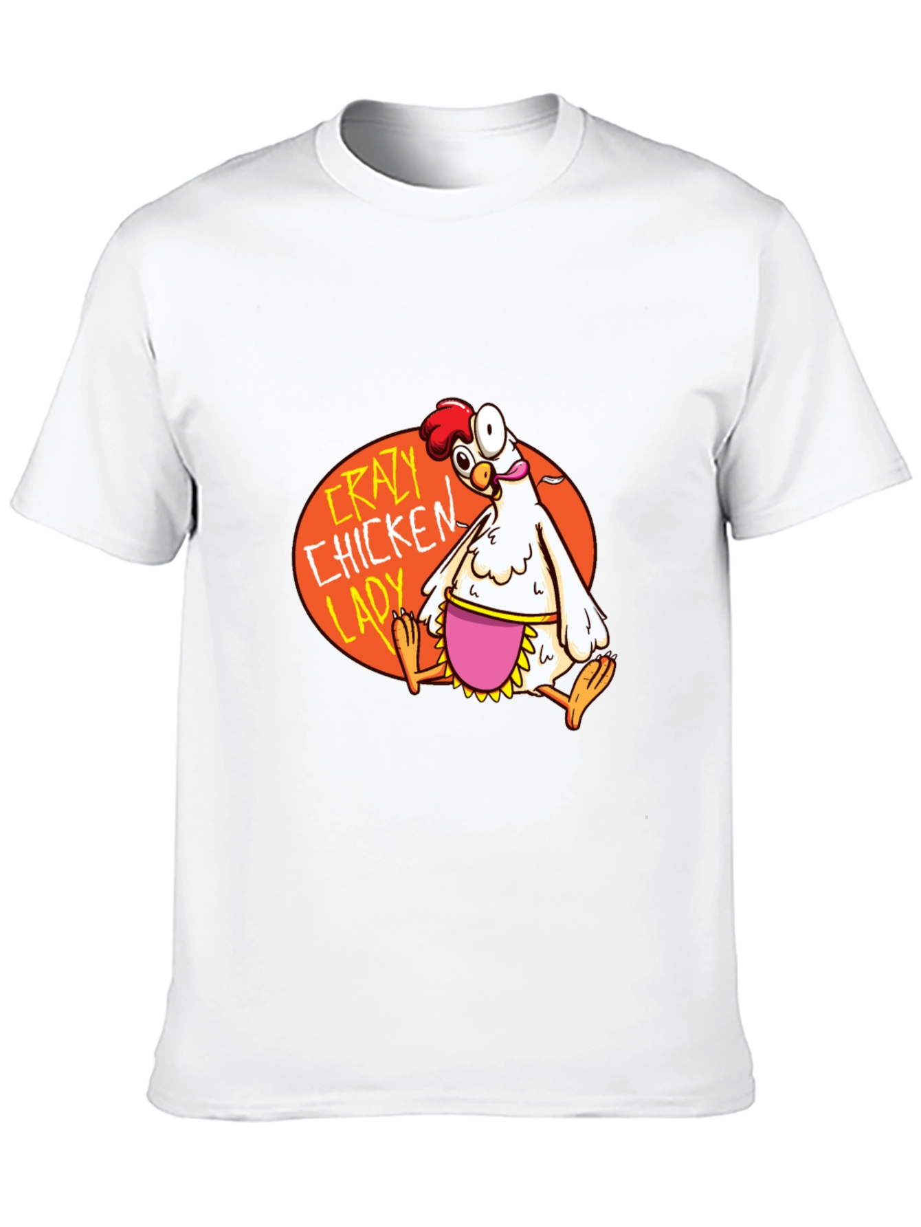 Black Crazy Chicken Lady Graphic T-Shirt view 10