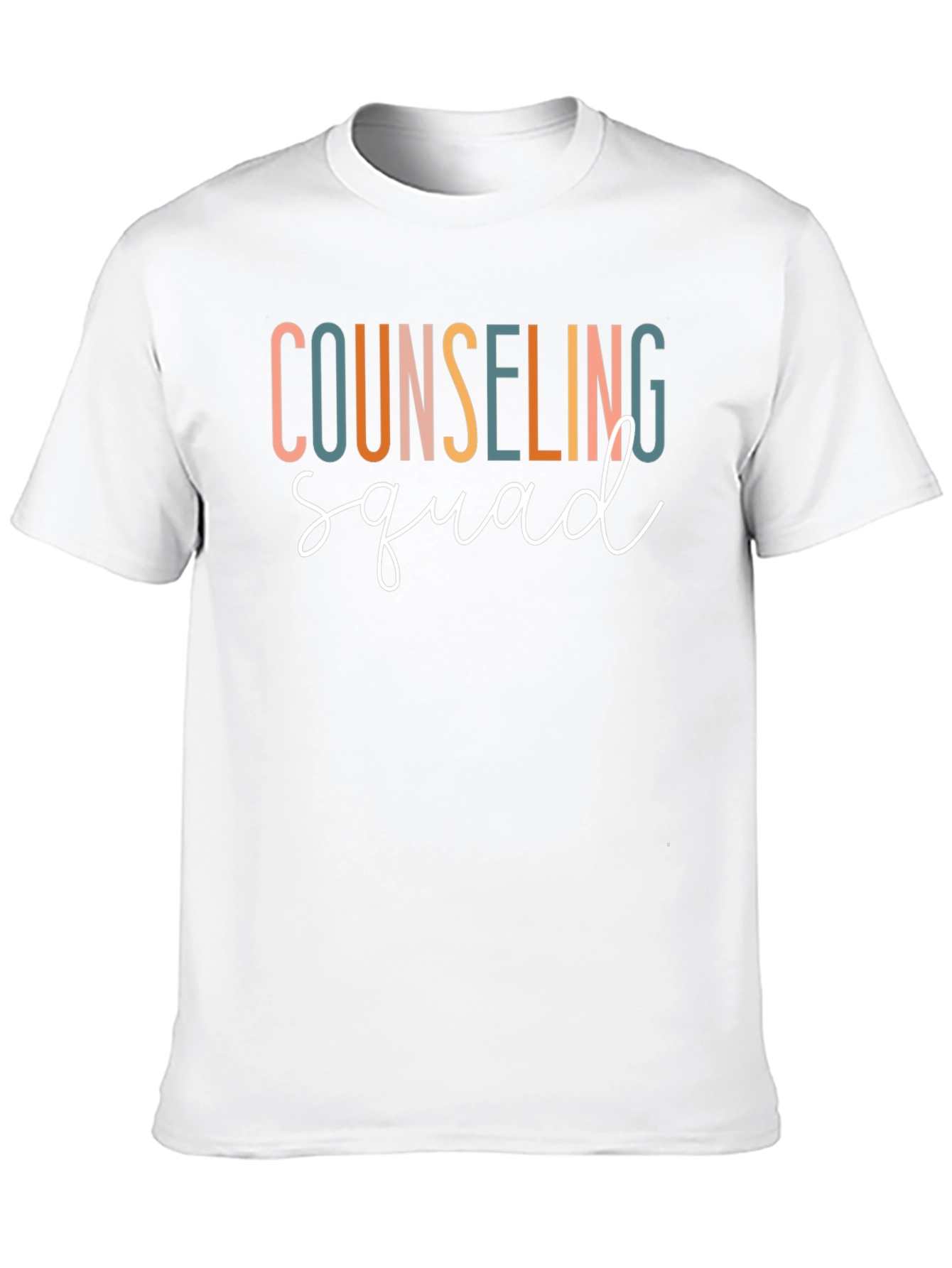 Black Counseling Squad Graphic Tee - Black Cotton T-Shirt view 10