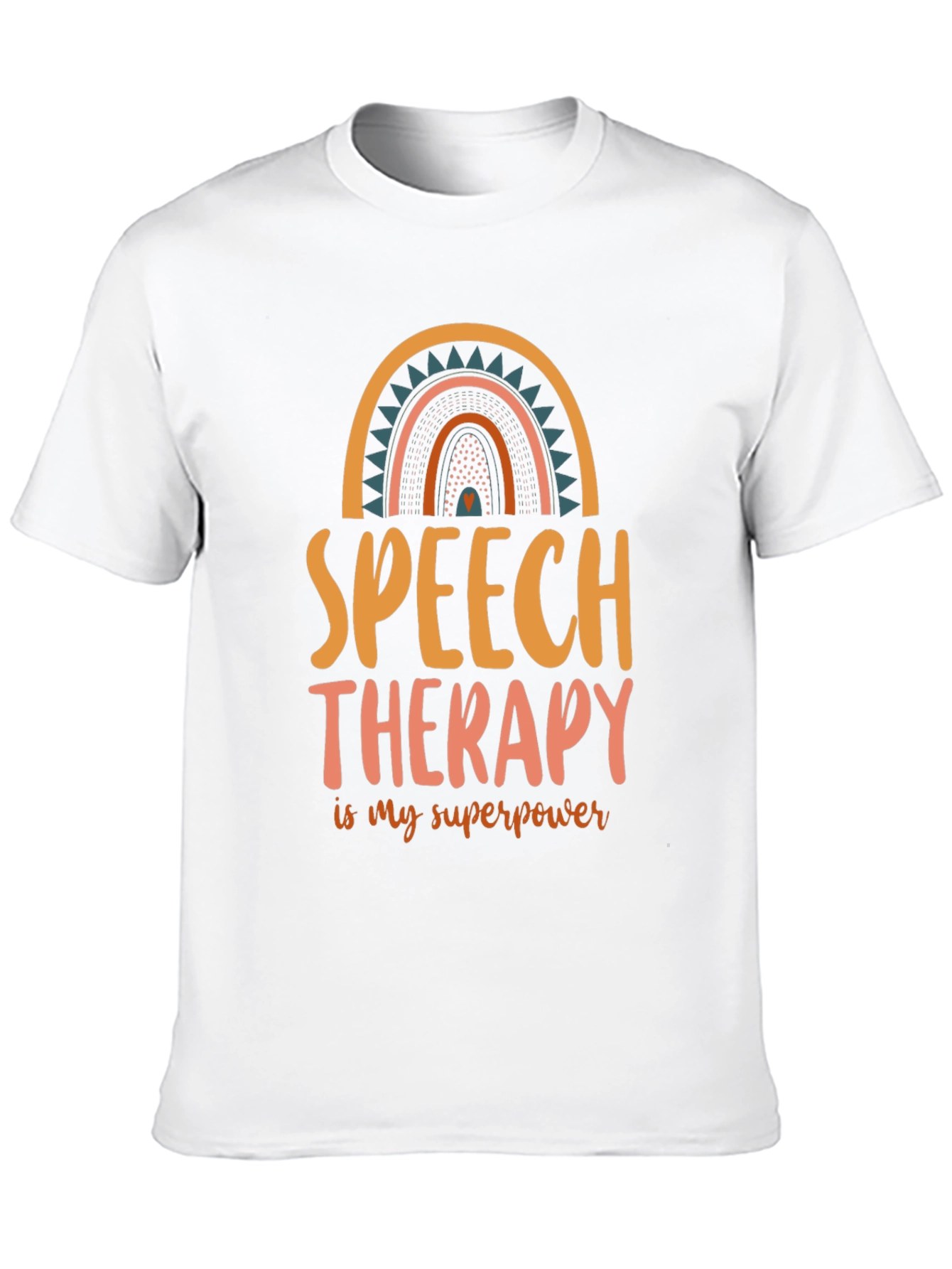 Black Speech Therapy Superpower T-Shirt view 10