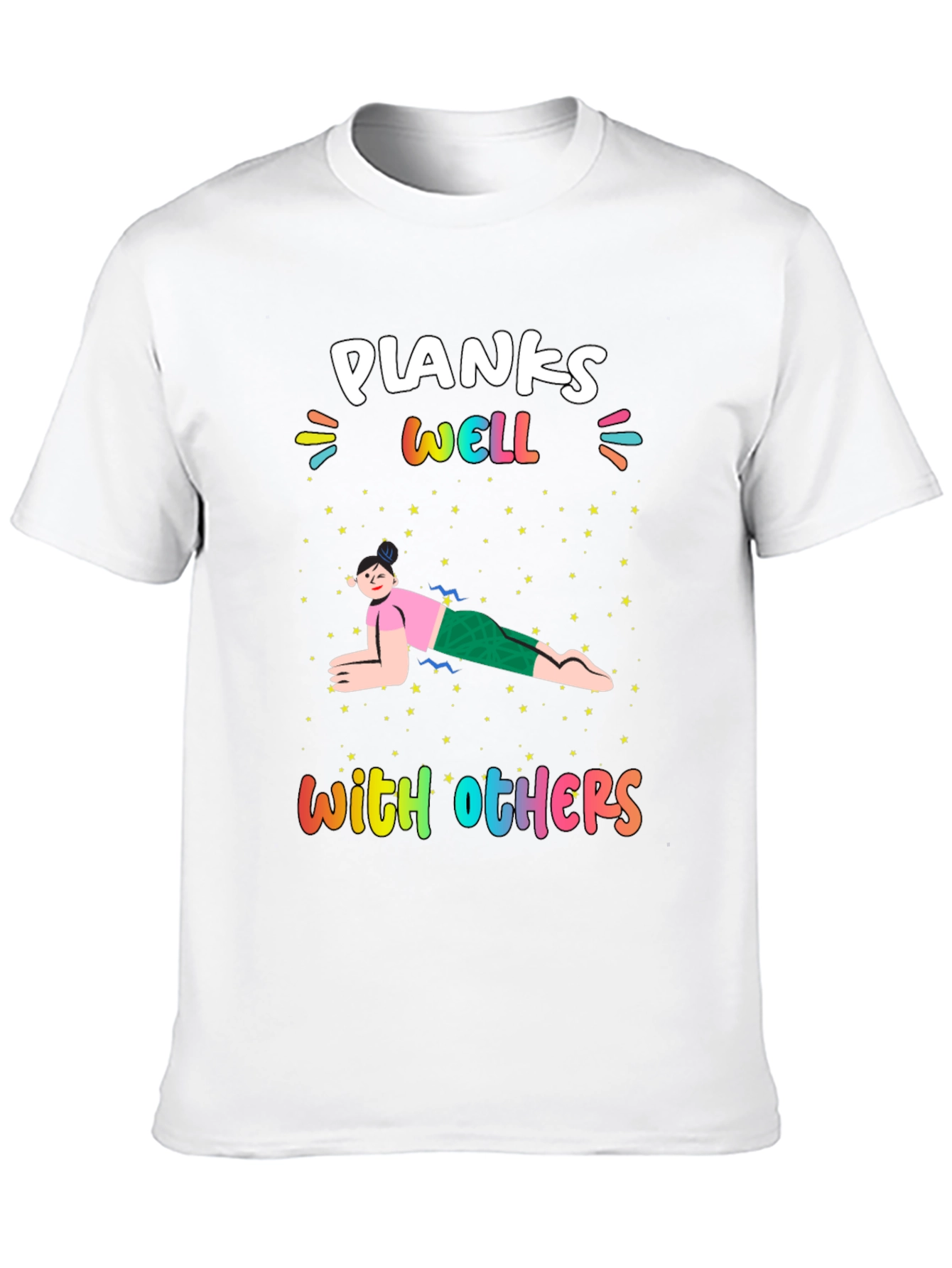 Black Planks Well With Others T-Shirt view 10