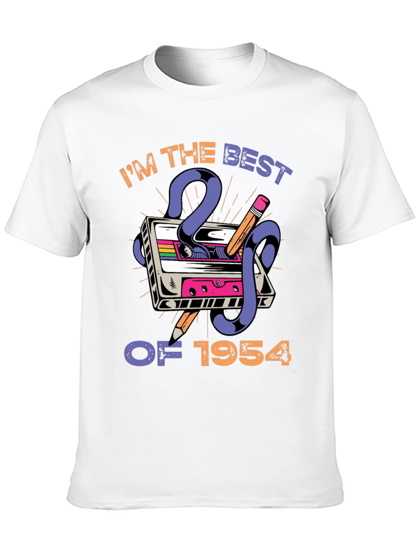 Black Best of 1954 Cassette Tape T-Shirt  view 10