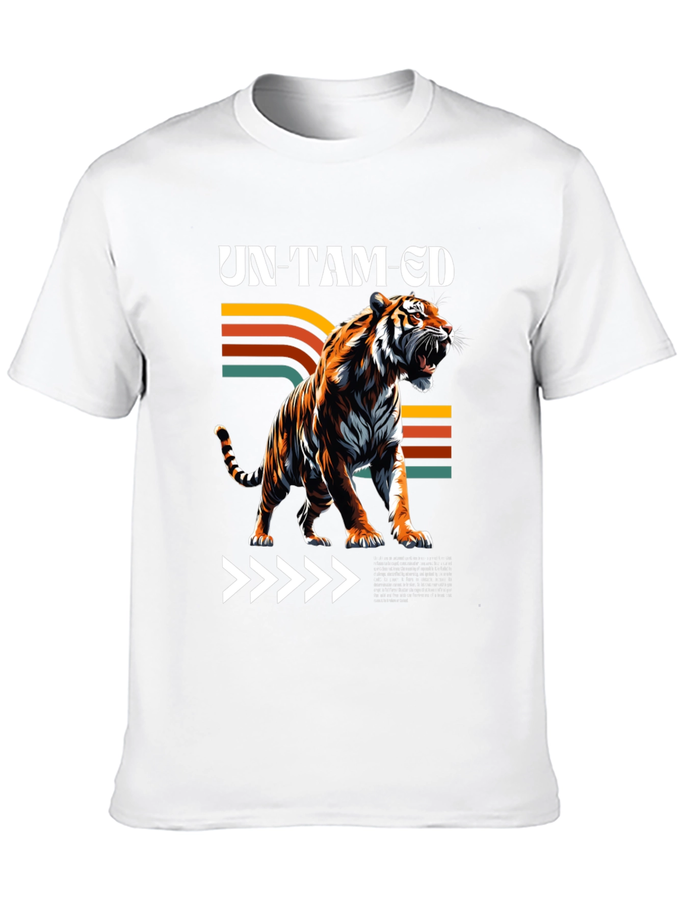 Black Untamed Tiger Graphic T-Shirt view 10