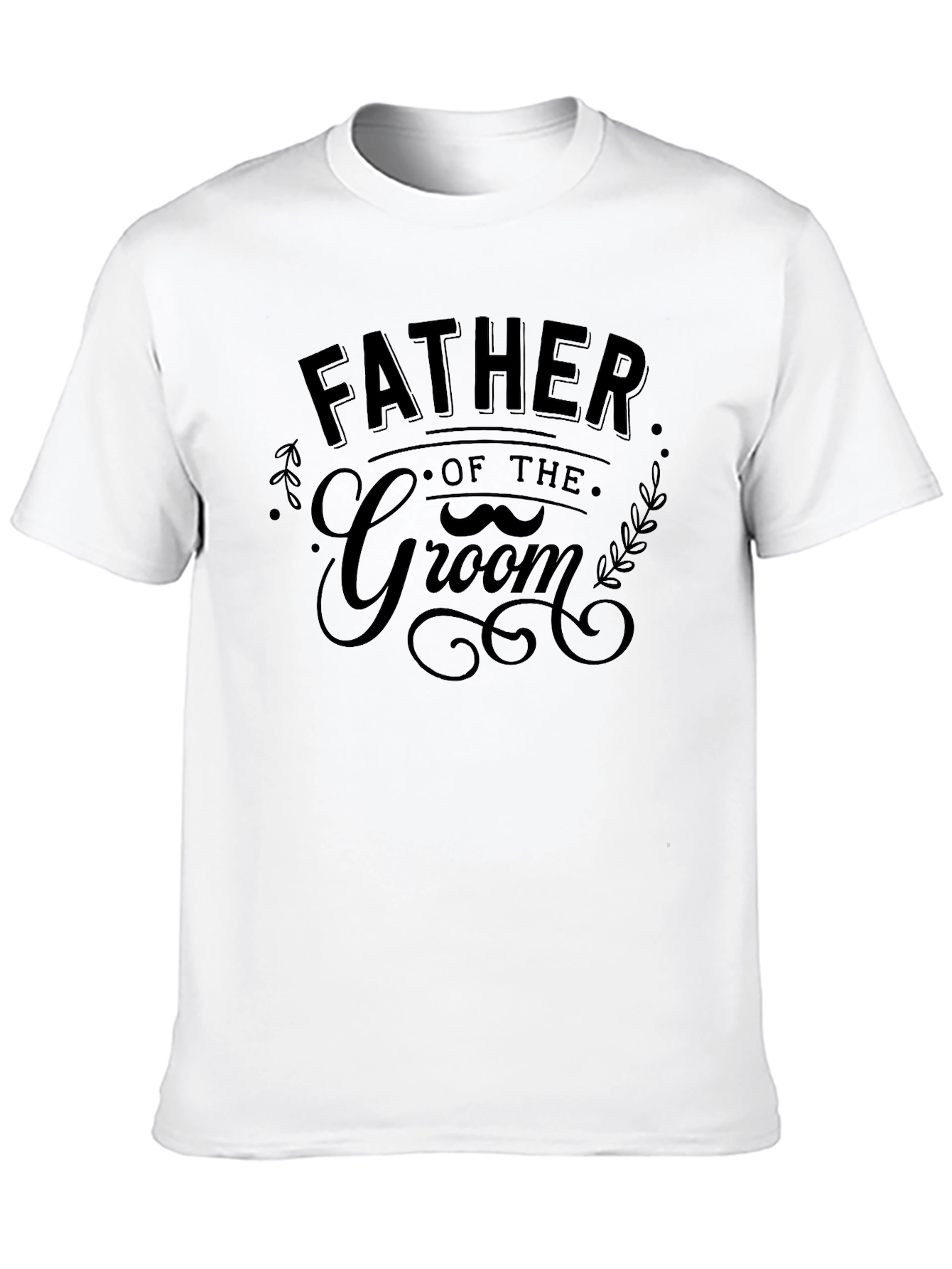 Father of the Groom Black Graphic Tee - 10