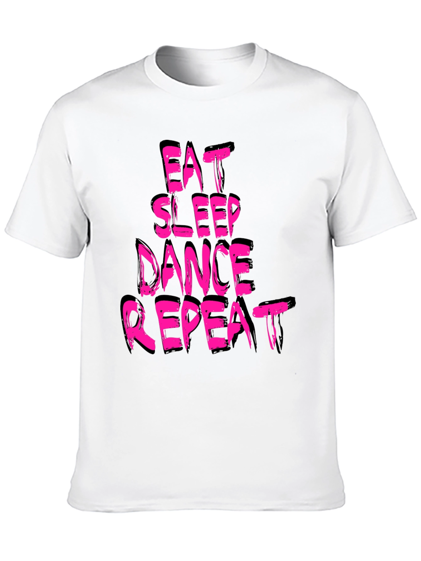 Black Eat Sleep Dance Repeat Graphic T-Shirt view 10