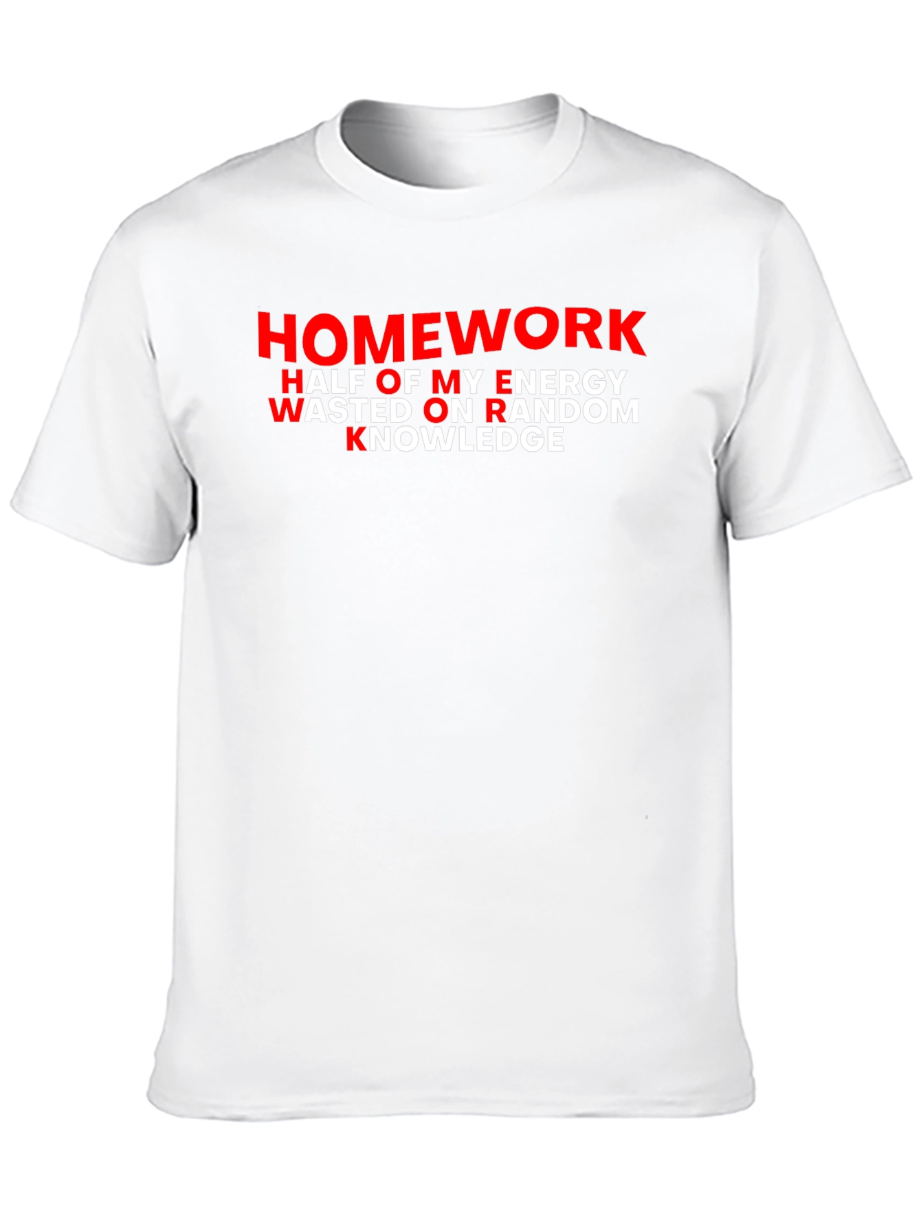Black Homework W.O.R.K. Men's Graphic Tee - Black view 10