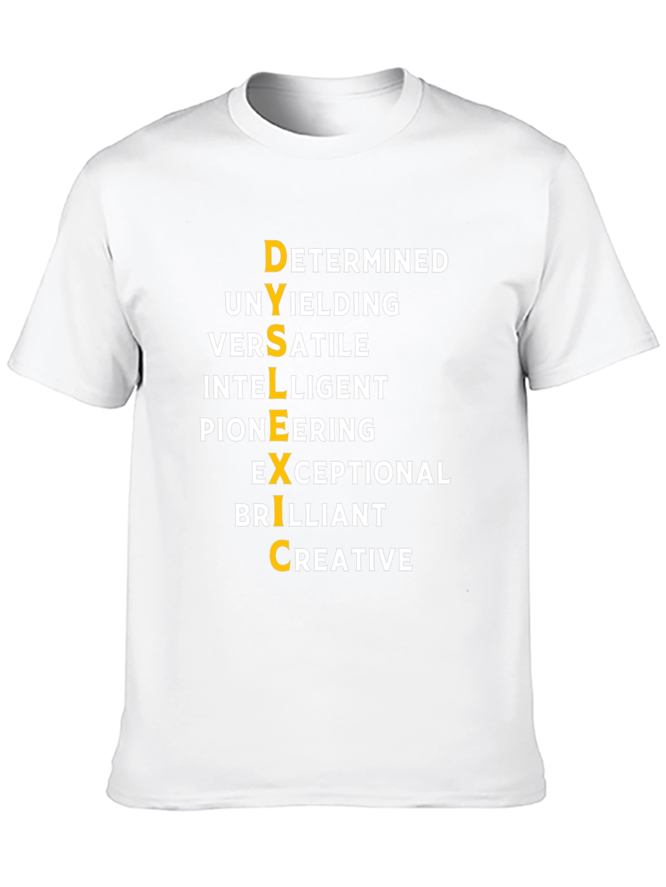 Black Dyslexic Empowering T-Shirt view 10