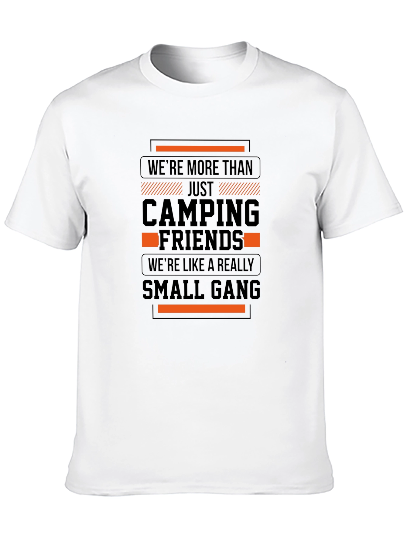Black Camping Friends Small Gang Graphic Tee view 10