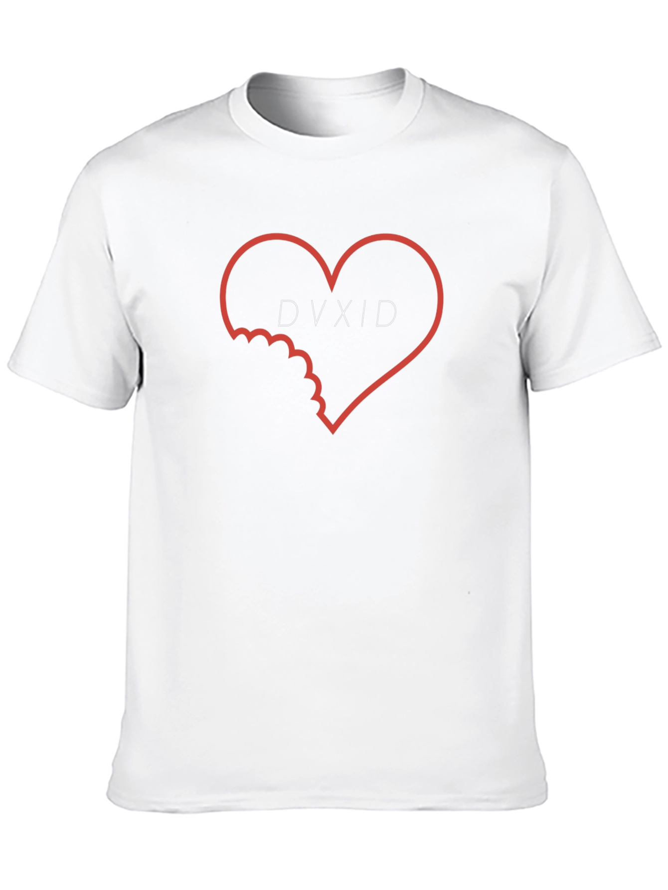 Black DVXID Heart Bitten Tee - Edgy Graphic T-Shirt view 10