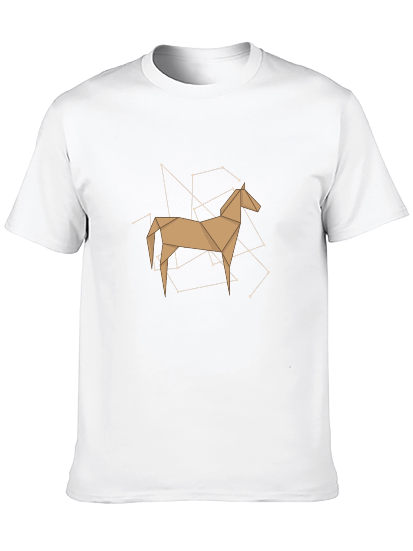Black Geometric Horse T-Shirt - Stylish & Modern view 10