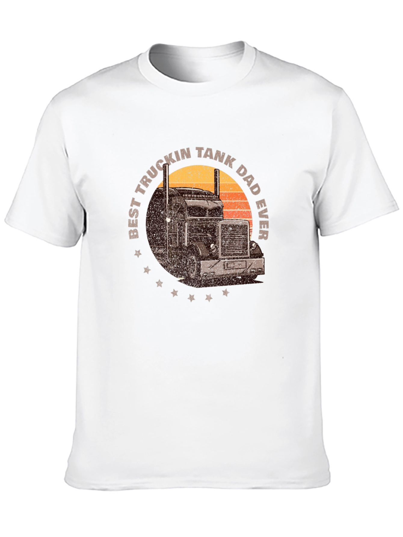 Black Best Truckin Tank Dad Ever T-Shirt view 10