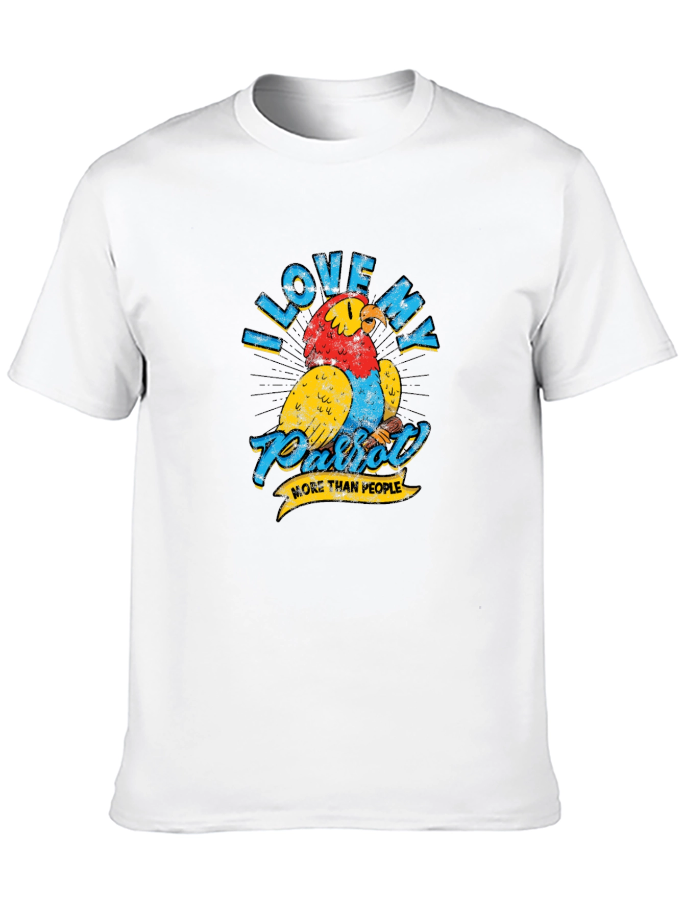 Black I Love My Parrot T-Shirt view 10