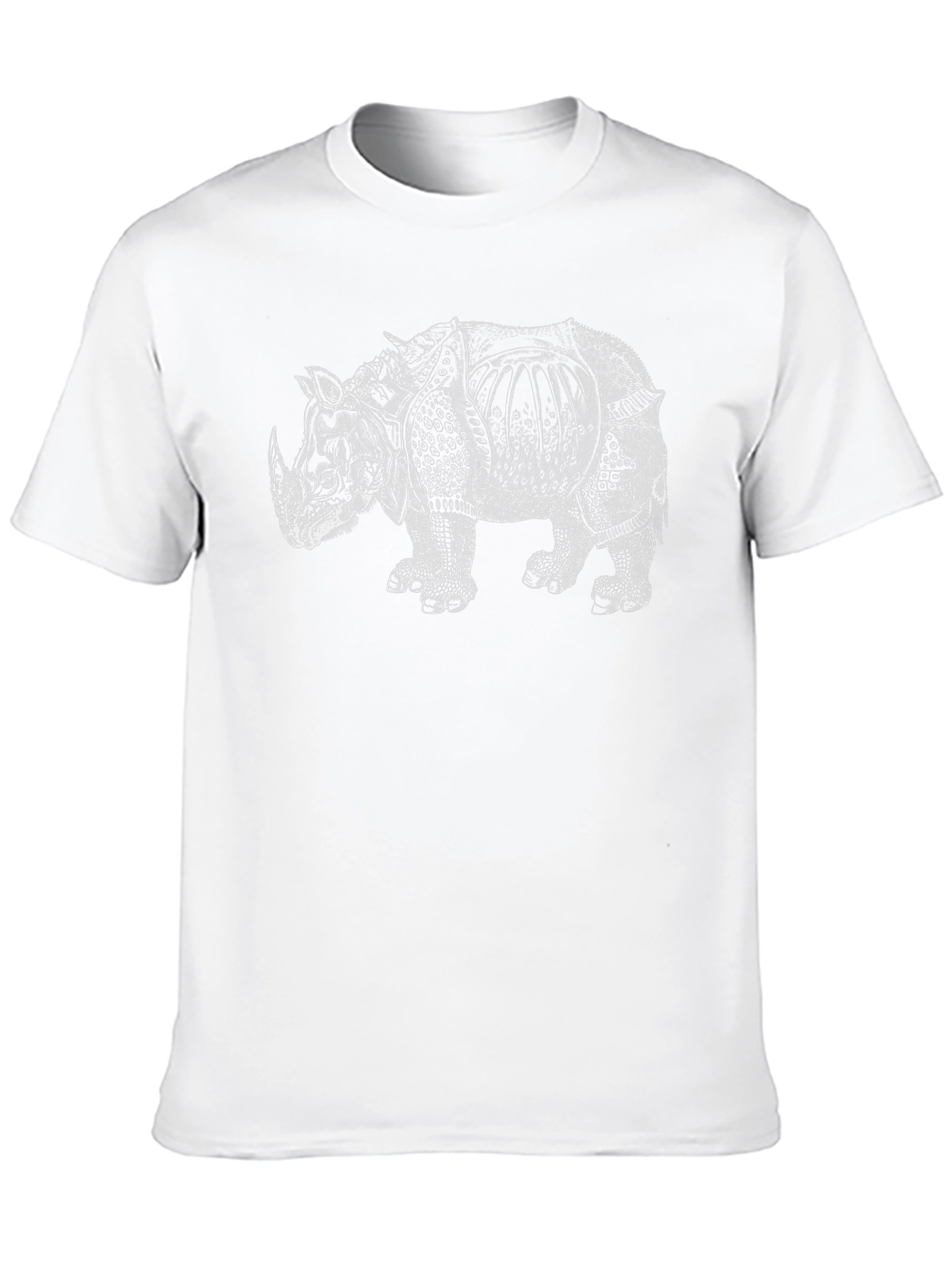 Black Rhino Graphic Tee - Stylish Black Cotton T-Shirt view 10
