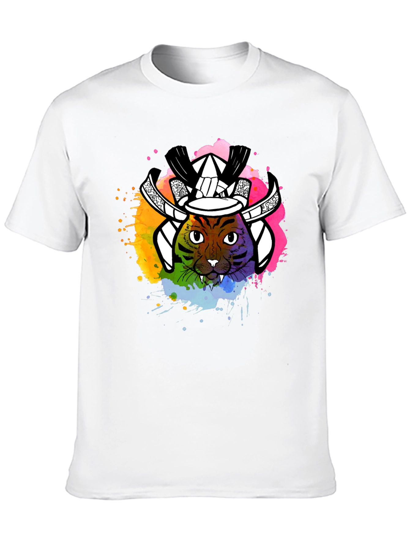 Black Samurai Cat T-Shirt - Unique Graphic Tee view 10