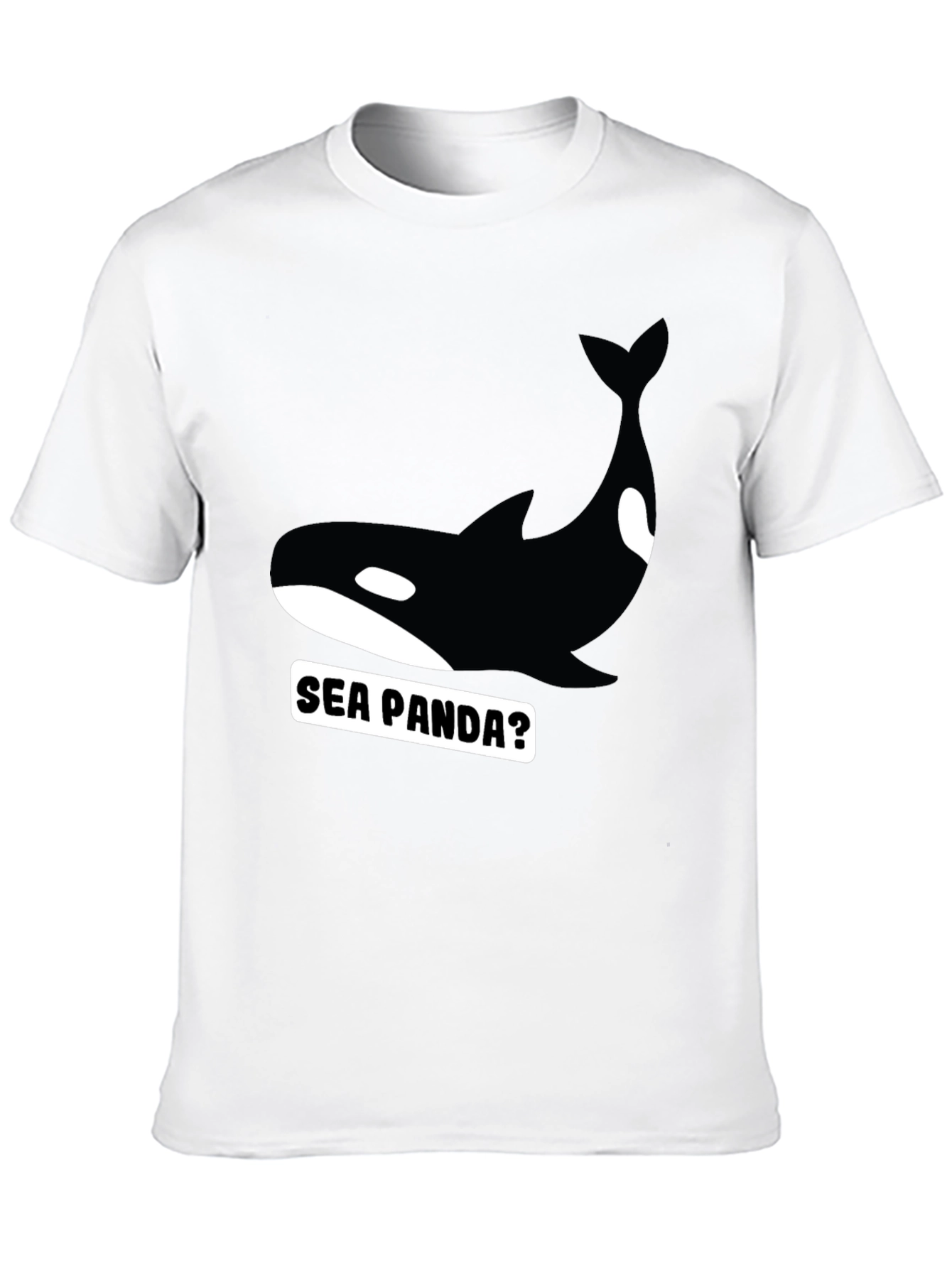Sea Panda Graphic Tee - Black Orca T-Shirt - 10