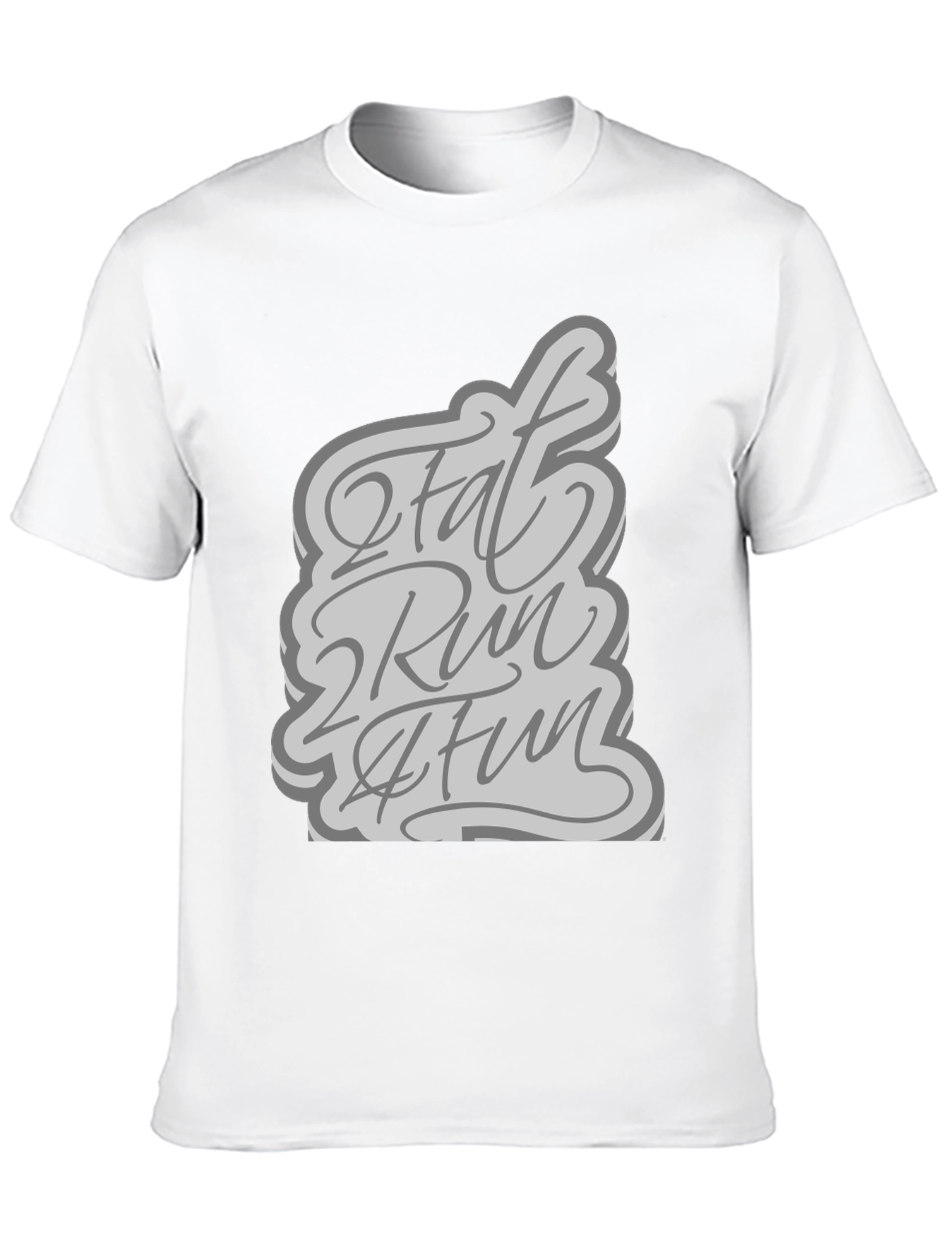 Black 2 Fat 2 Run 4 Fun Graphic Tee - Black view 10