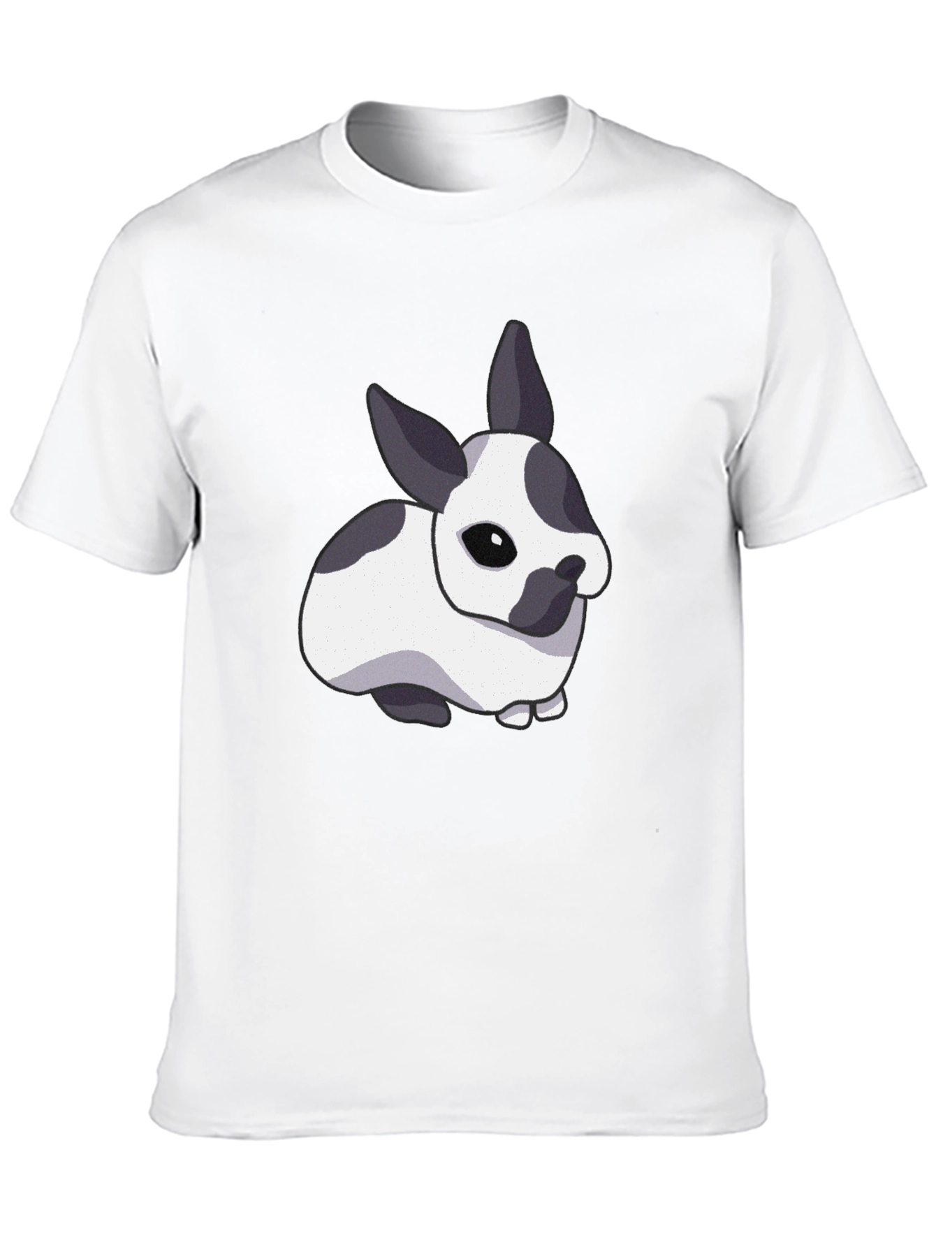 Black Cute Bunny Graphic T-Shirt - Black view 10