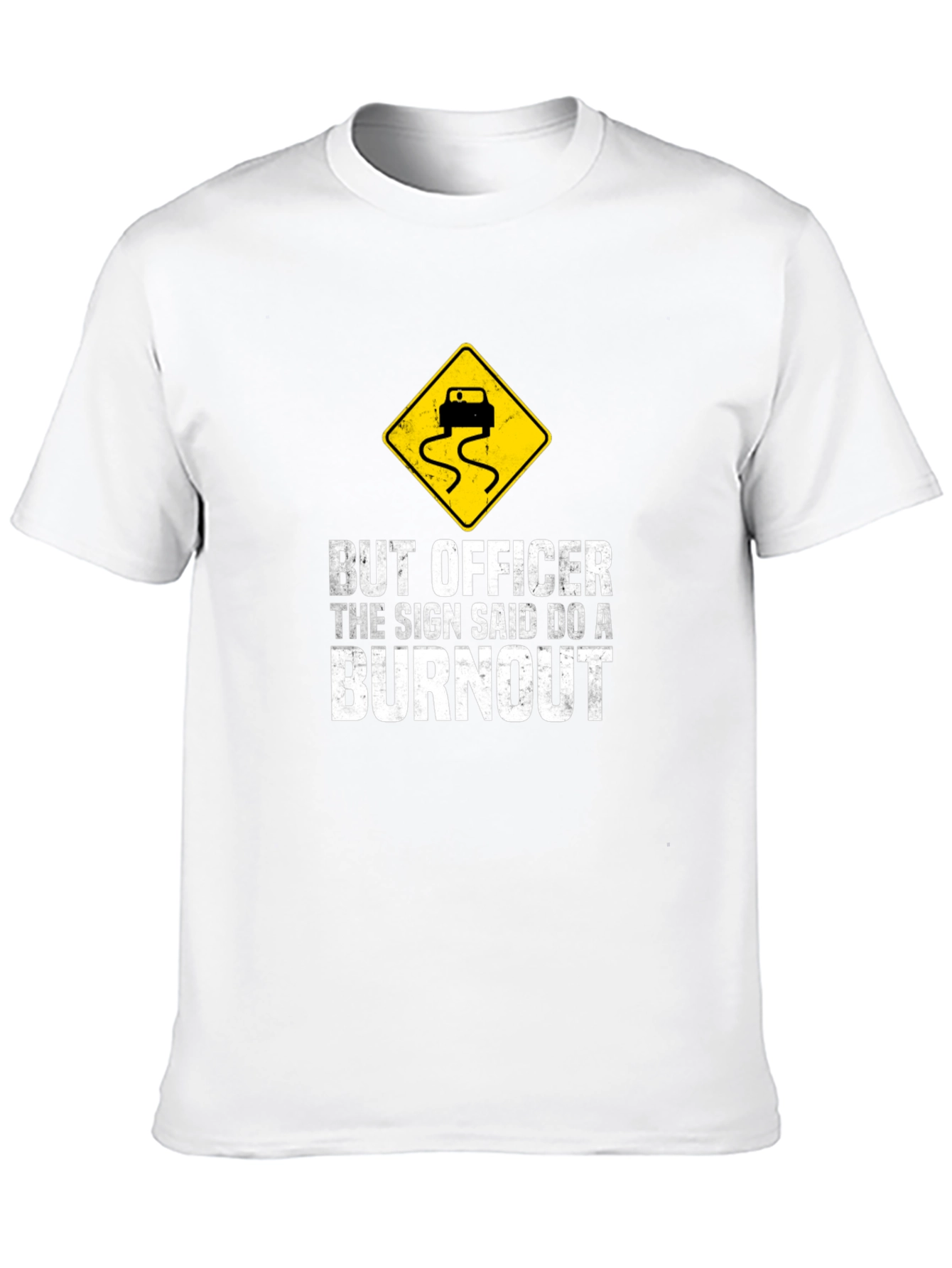 Black But Officer Burnout T-Shirt view 10