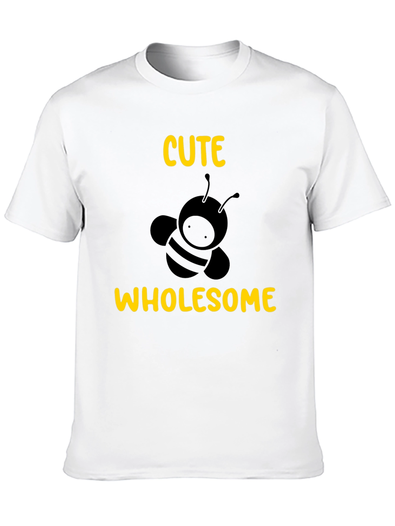 Black Cute Wholesome Bee Graphic Tee - Black T-Shirt view 10