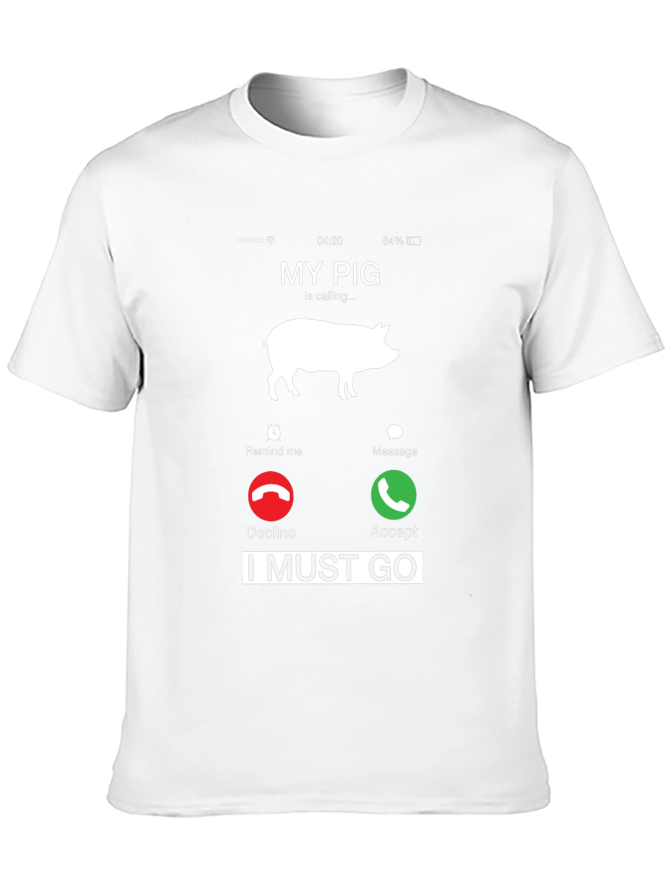 Black My Pig Is Calling T-Shirt Funny Animal Lover Tee view 10