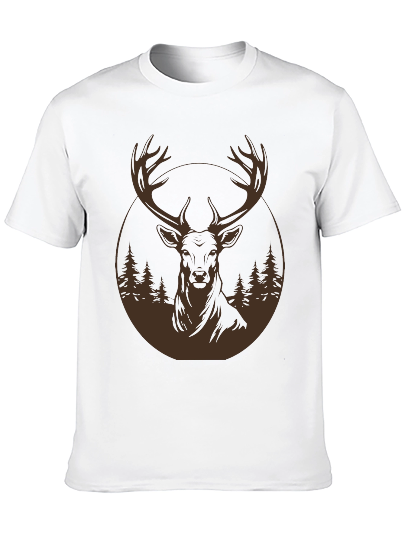 Deer Forest Graphic T-Shirt - 10