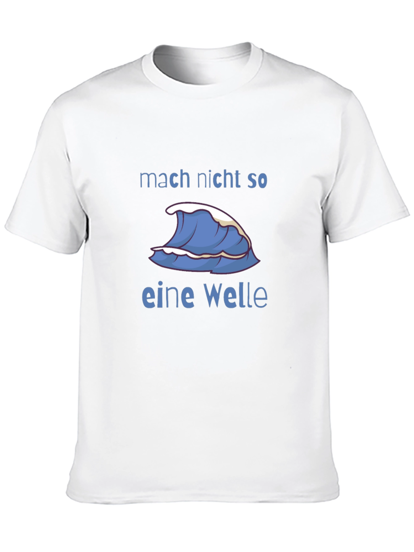 Black Mach Nicht So Eine Welle T-Shirt - Black Cotton Graphic Tee view 10