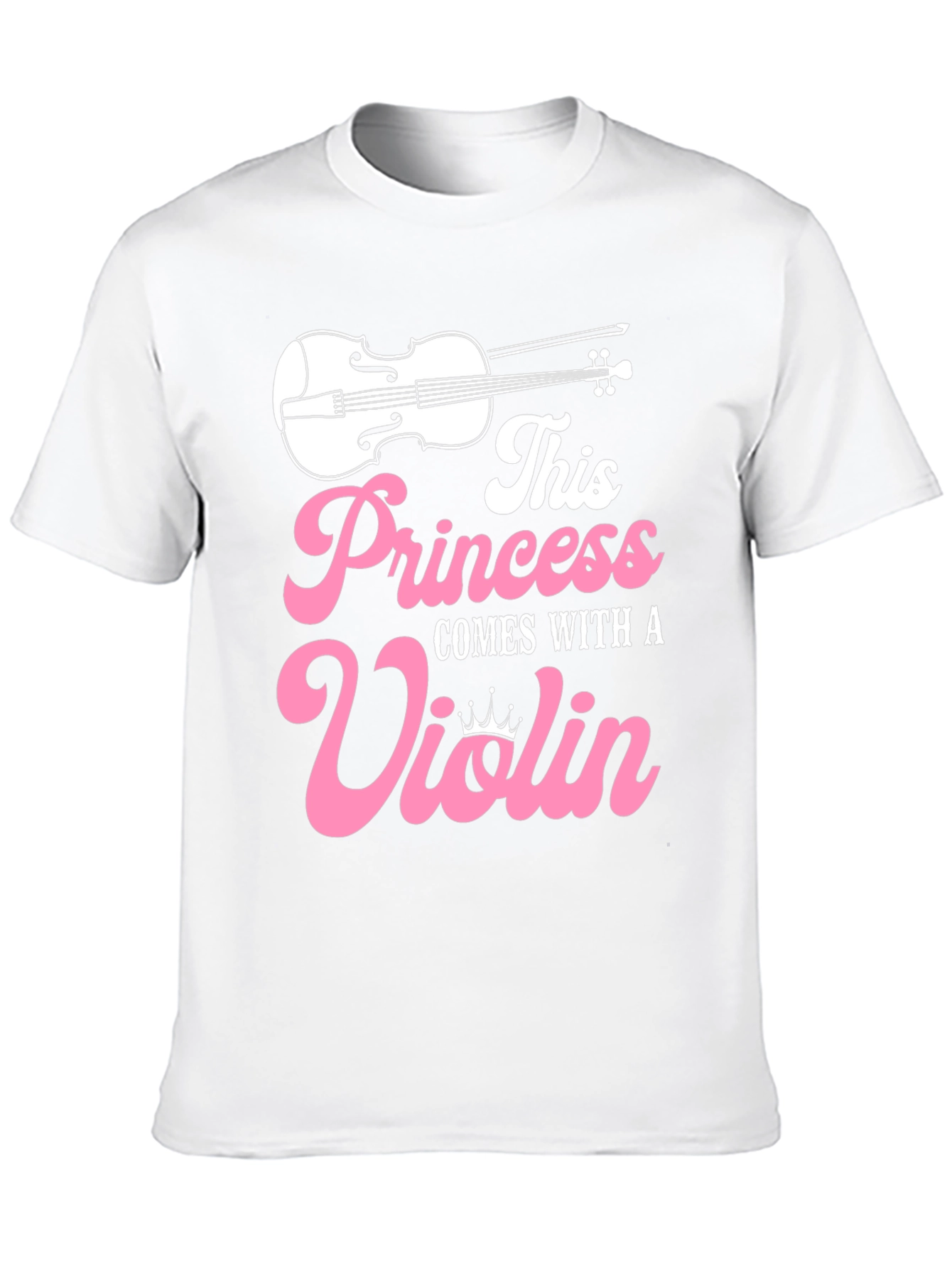Black Princess Violin T-Shirt - Musician Girl Tee view 10