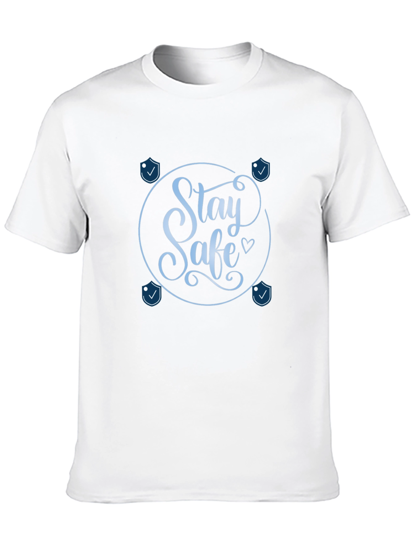 Black Stay Safe Graphic Tee - Stylish Protection view 10