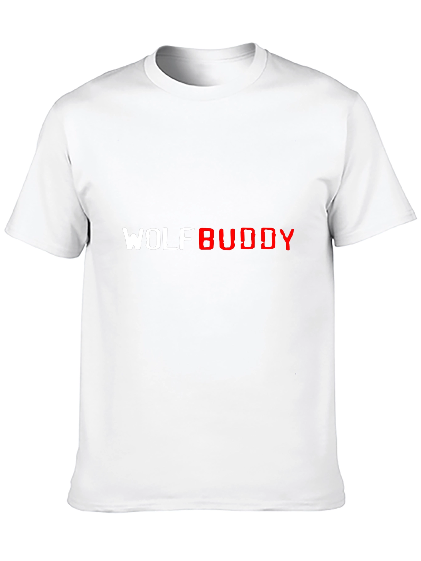 Black Wolf Buddy Graphic Tee - Black Casual T-Shirt view 10