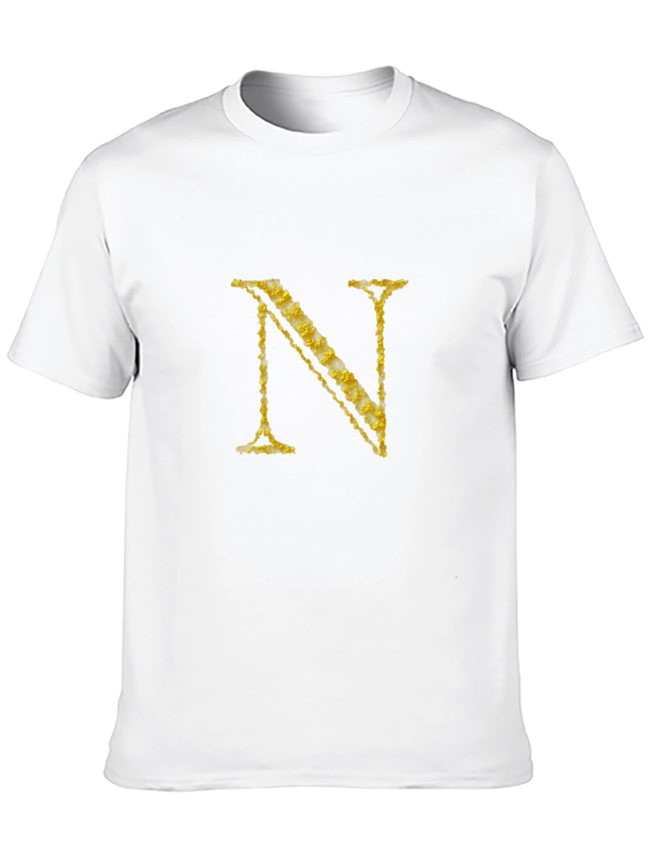 Black Letter "N" Graphic Black T-Shirt view 10
