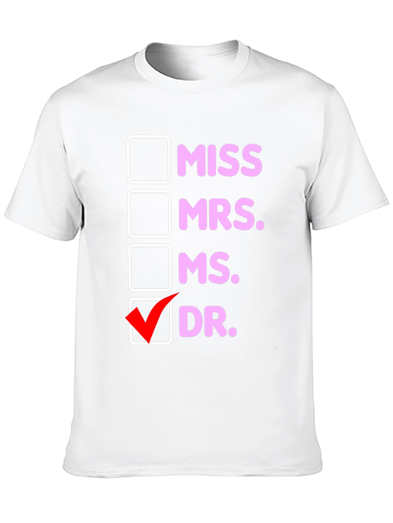 Black Funny Doctor Women's T-Shirt - Title Choice view 10
