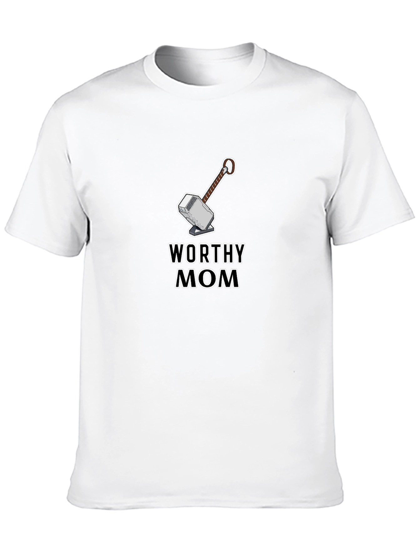 Worthy Mom Graphic Tee - Thor Hammer Design - 10