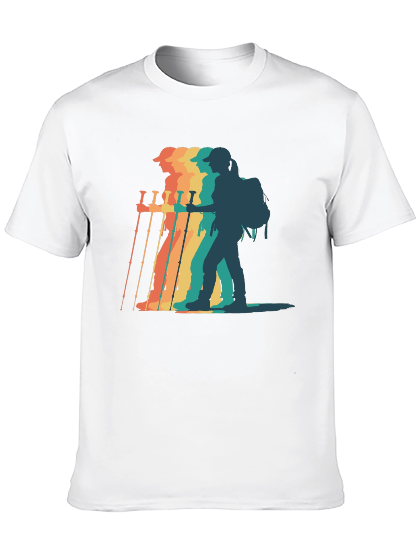 Black Retro Hiker Graphic T-Shirt - Adventure Ready! view 10